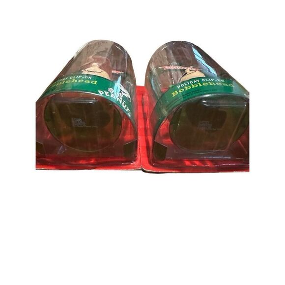 PEANUTS Holiday Clip-on Bobblehead Frame Linus and Charlie Brown Ornaments New - Picture 4 of 8